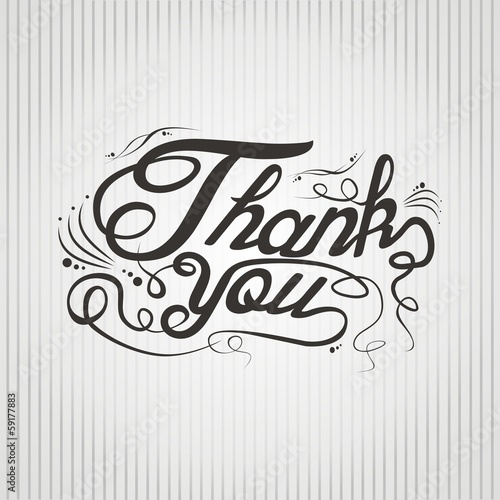 thank you hand lettering