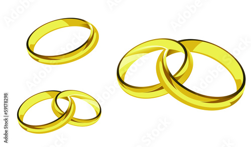 rings gold ring illustration