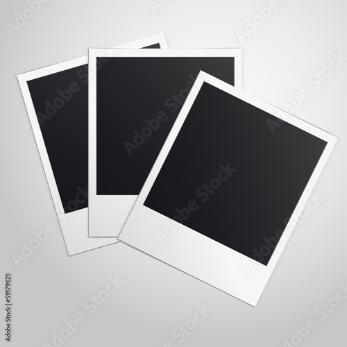 Polaroid Frames Isolated. Vector illustration