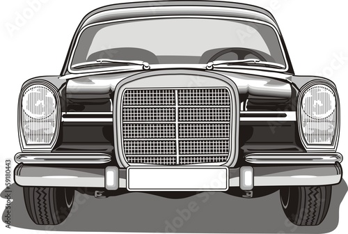 Old Car Front View