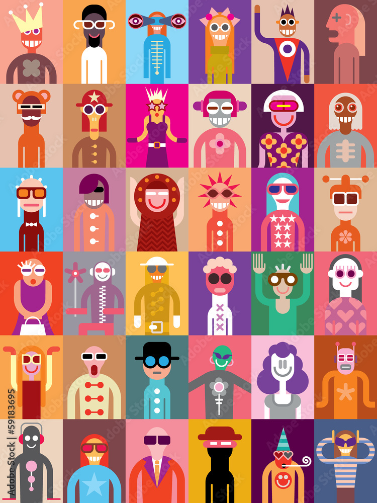 People vector illustration People vector illustration