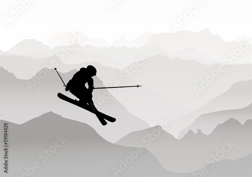 Skifahrer