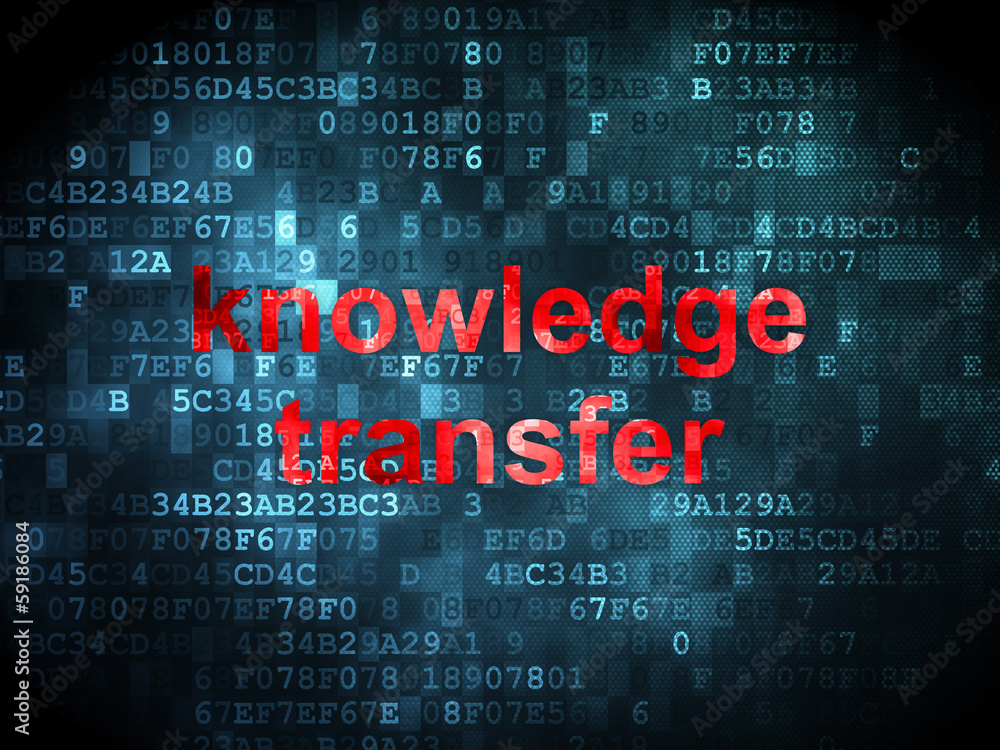 Education concept: Knowledge Transfer on digital background Education concept: Knowledge Transfer on digital background