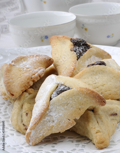 Hamantaschen cookies for Jewish festival of Purim