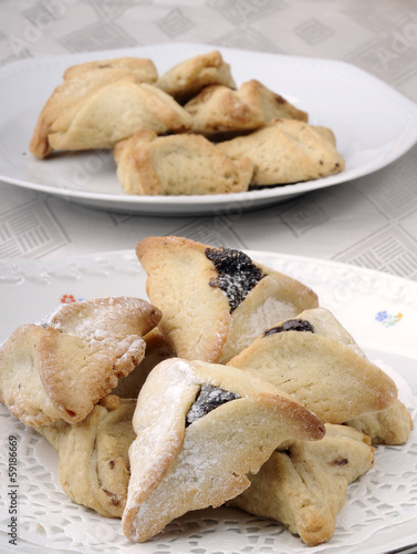 Hamantaschen cookies for Jewish festival of Purim