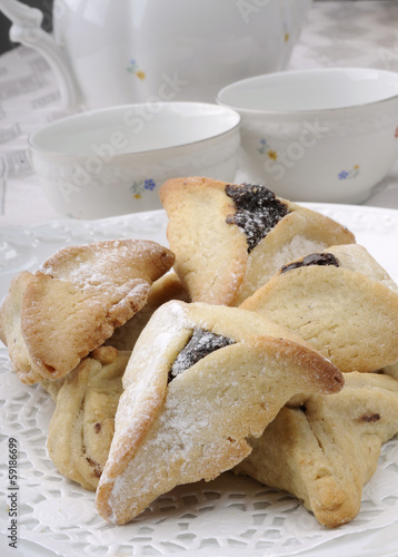 Hamantaschen cookies for Jewish festival of Purim