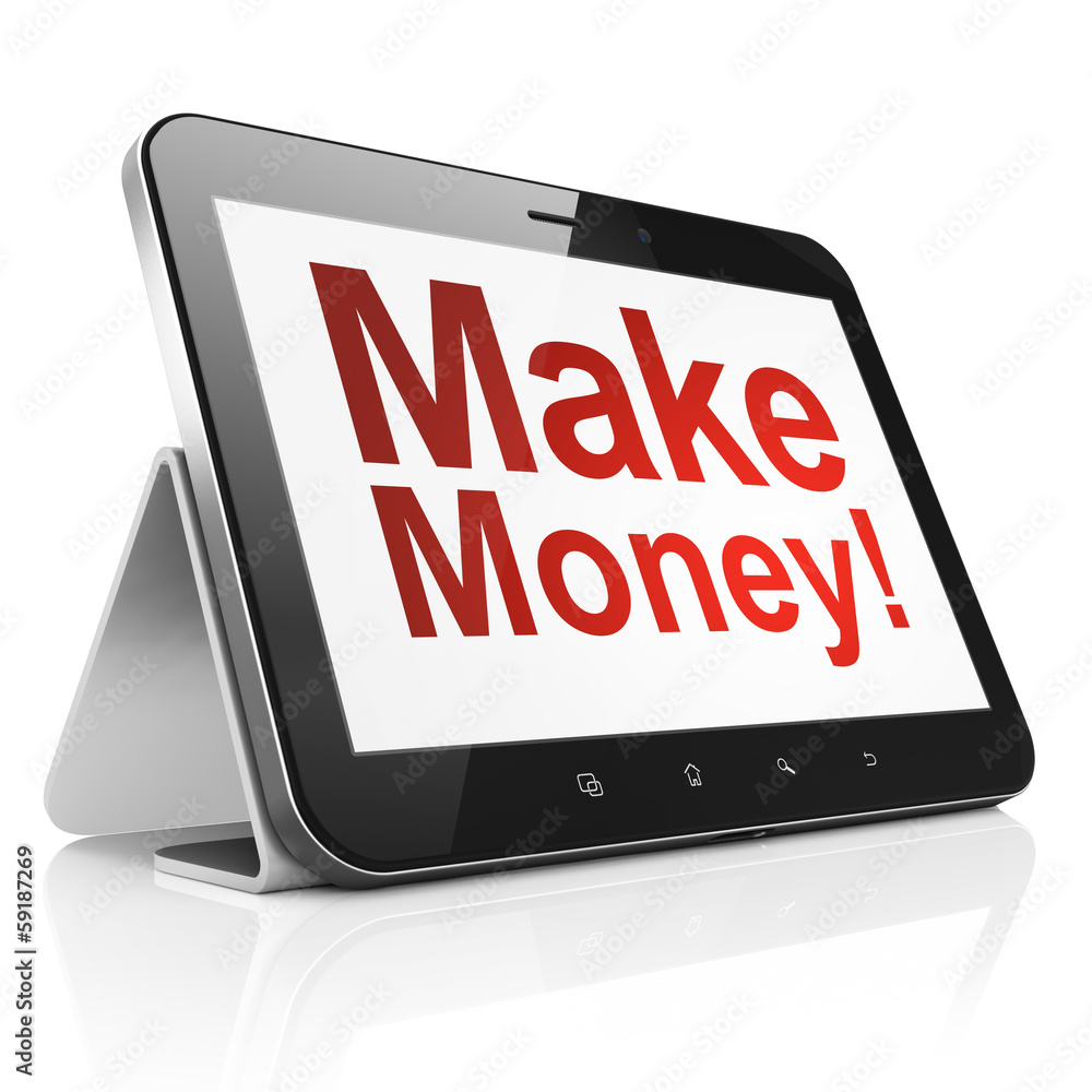 Business concept: Make Money! on tablet pc computer Business concept: Make Money! on tablet pc computer