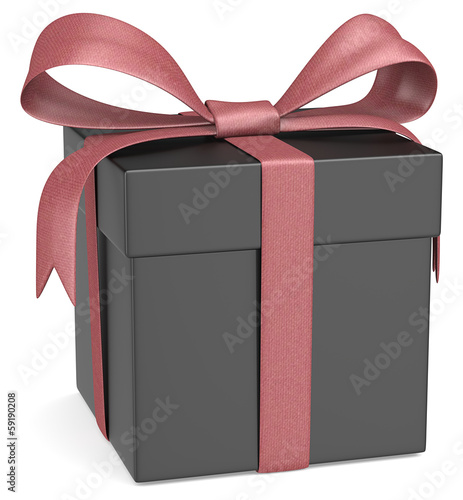 Black Gift Box. Matte Black Gift Box.