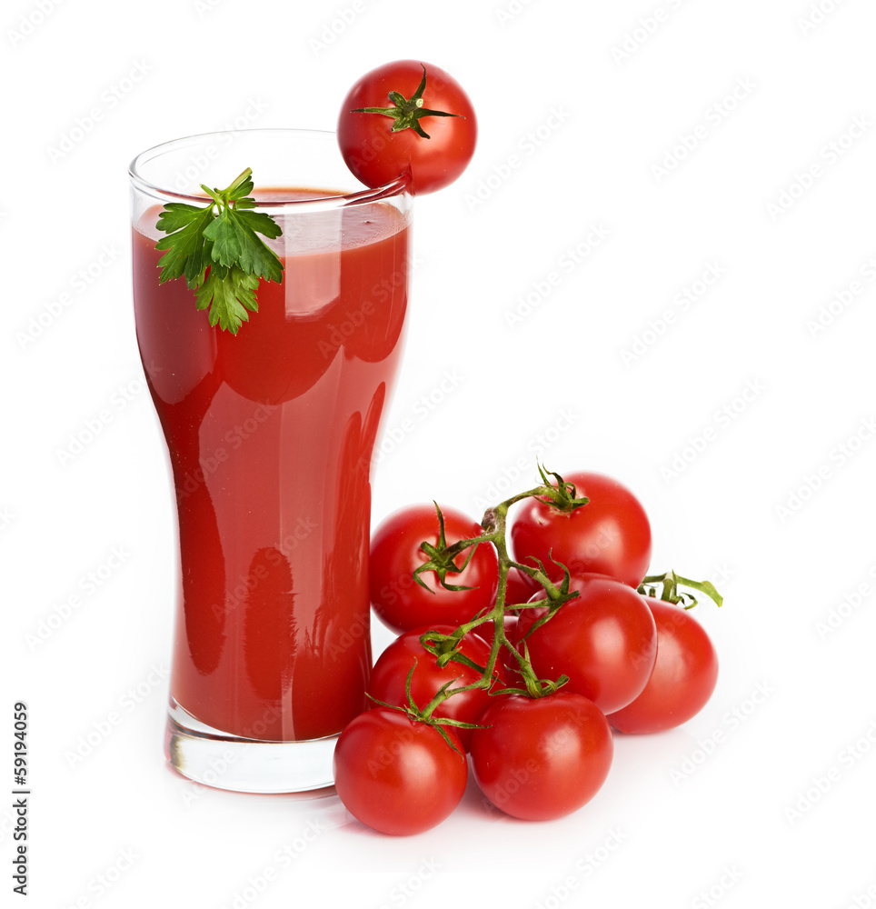 Tomato juice isolated on white background Tomato juice isolated on white background