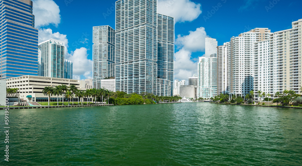 Naklejka premium Downtown Miami
