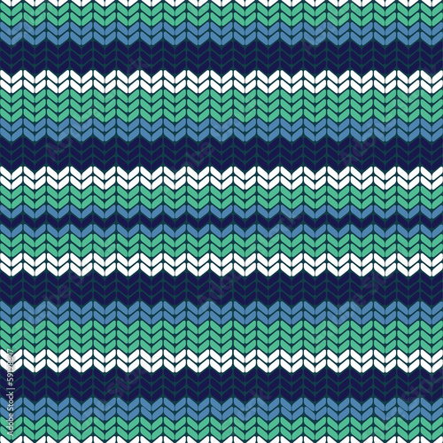 Seamless vector pattern with blue stripes
