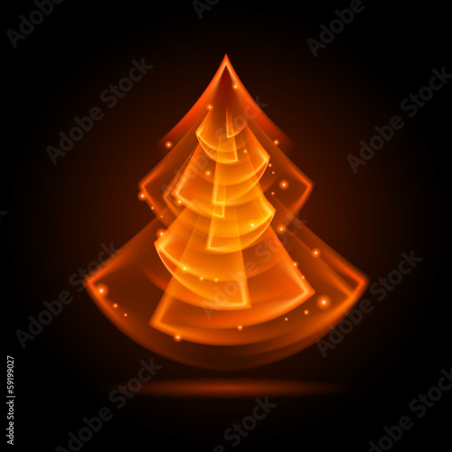 Abstract Christmas tree.