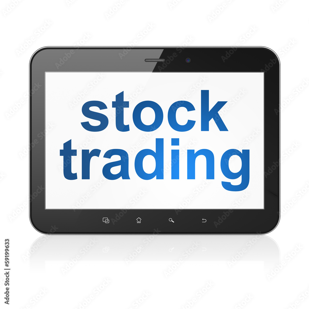 Business concept: Stock Trading on tablet pc computer Business concept: Stock Trading on tablet pc computer