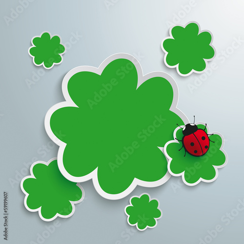 3 Green Shamrocks