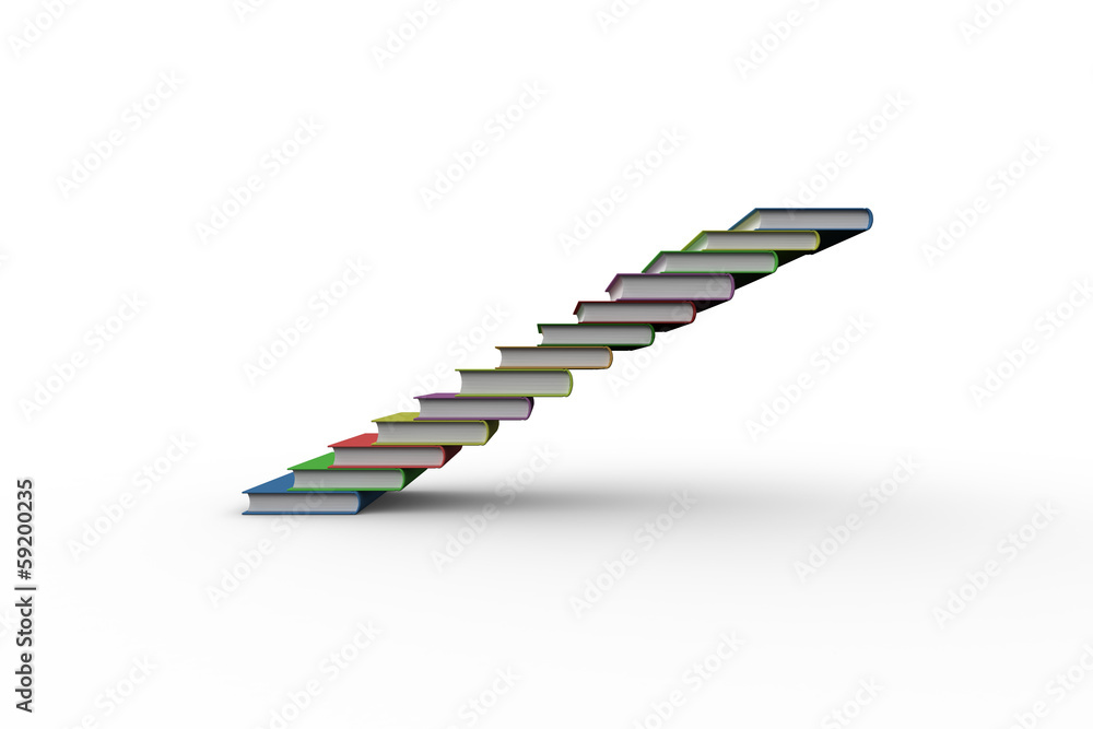 Obraz premium Steps made from books