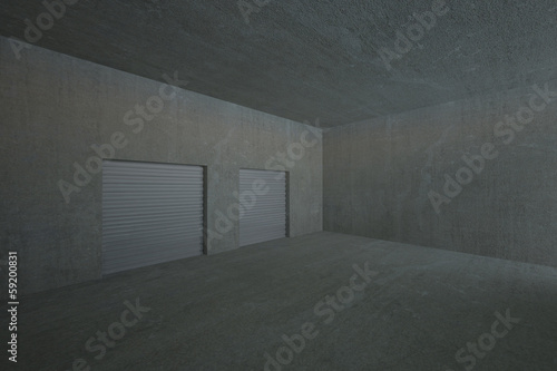 Dark grey room