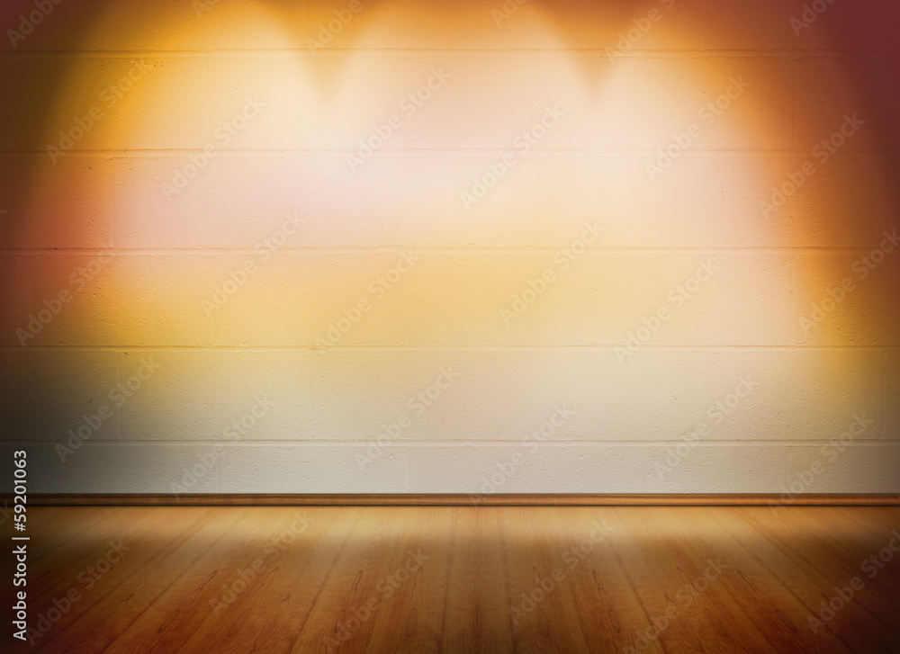 Room with wooden floor Room with wooden floor