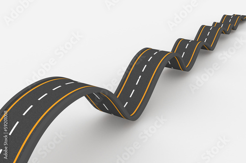 Fotografie Bumpy road background