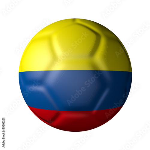 Free Download コロンビアのサッカーボール型国旗 - GFXLoad