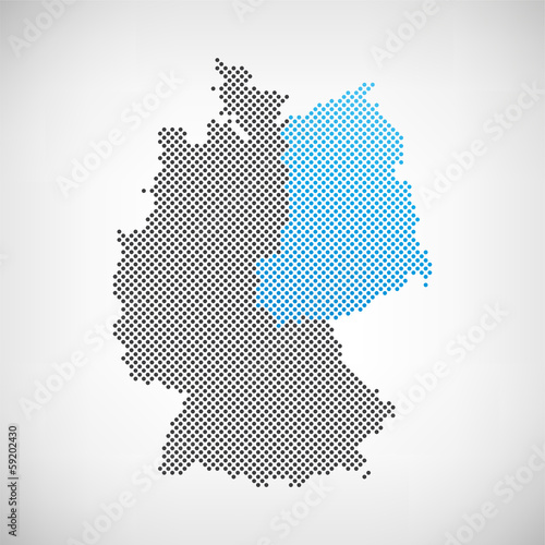 Karte Ostdeutschland