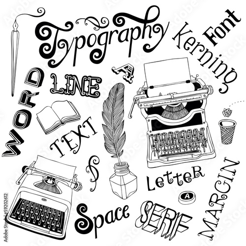 Retro Typography Doodles