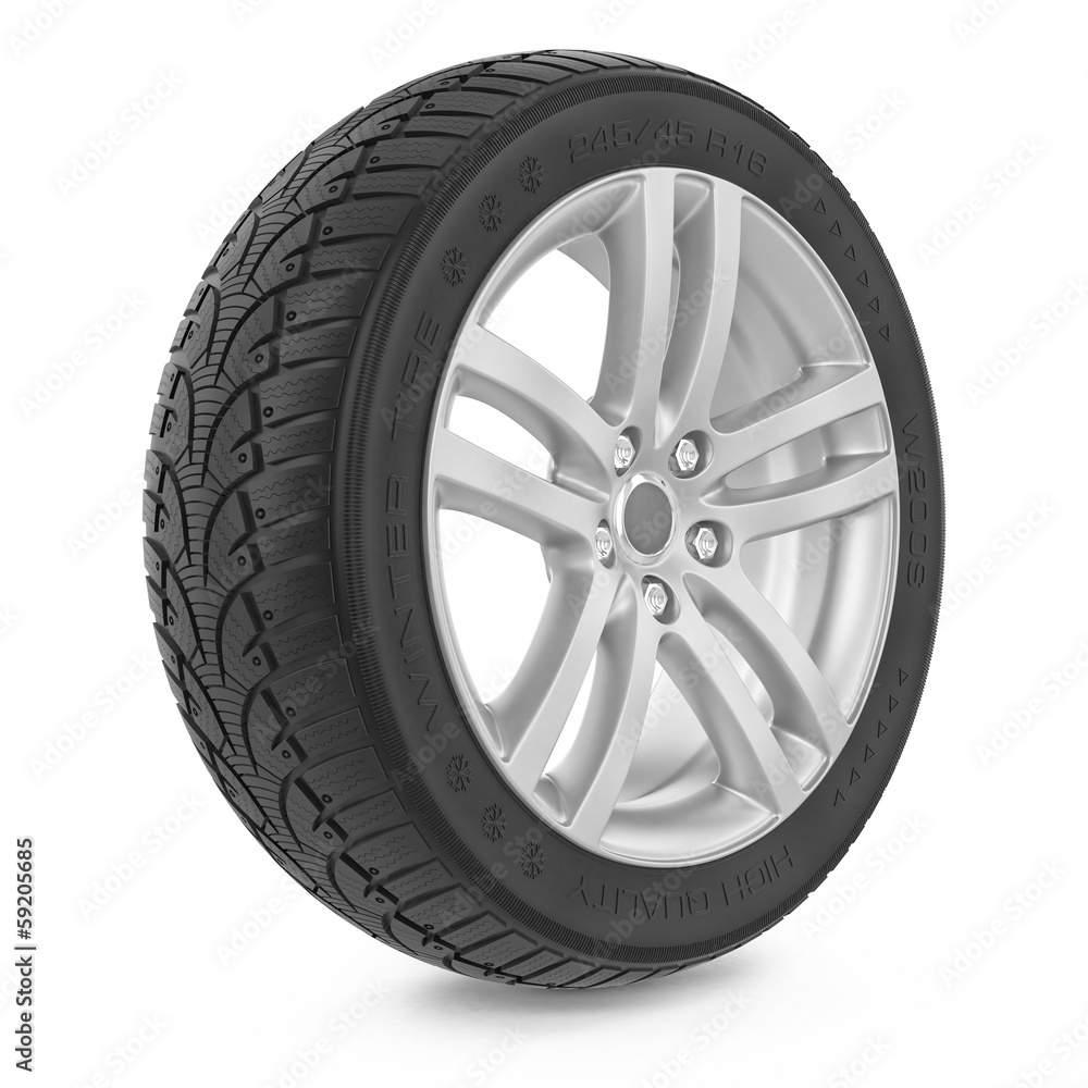 Car wheel. Winter tire.