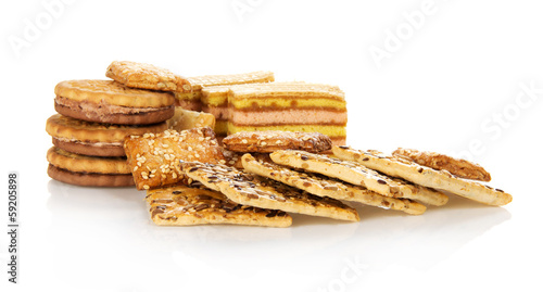 The set of sweet cookies
