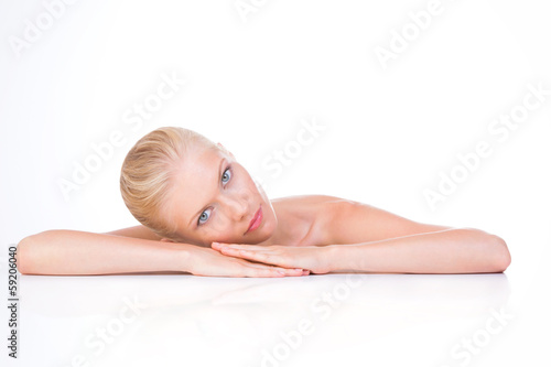 woman in rest position