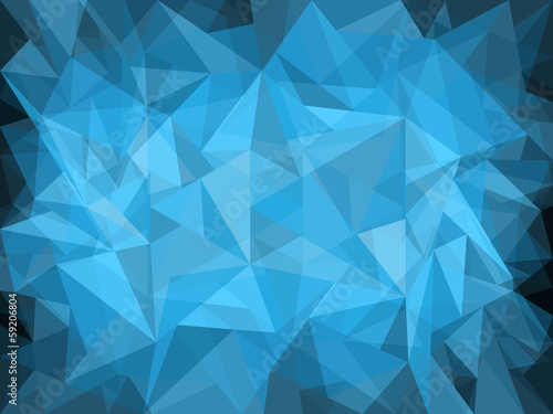 Abstract blue background with polygons