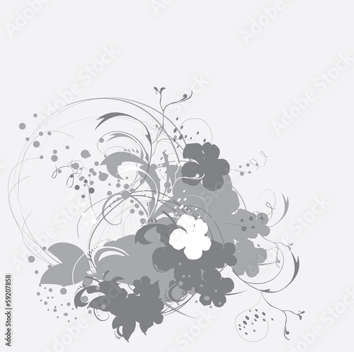Beautiful abstract floral background