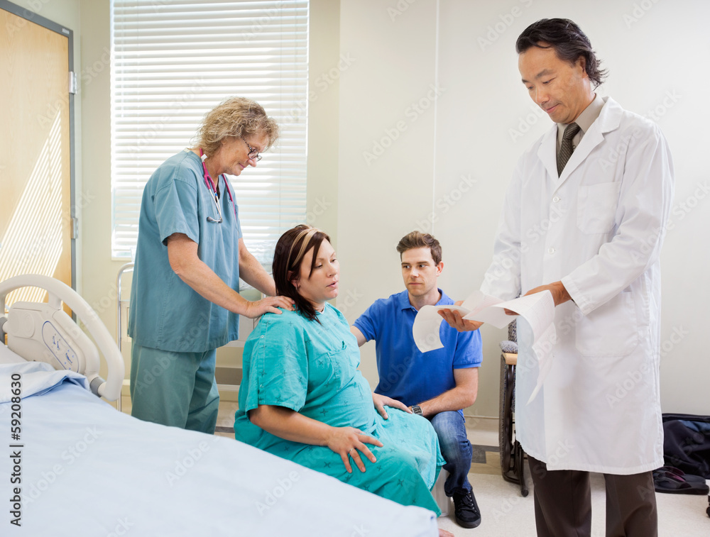 Mother Giving Birth in Hospital Mother Giving Birth in Hospital
