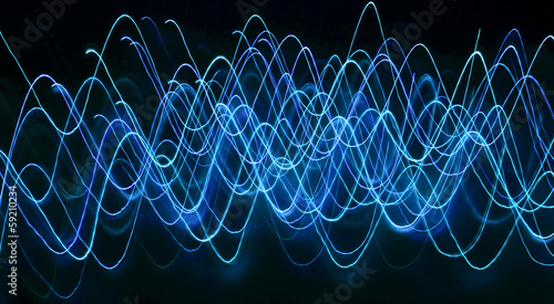 Slika na platnu background with blue lines