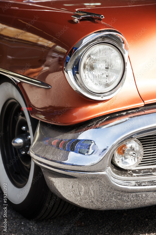 Vintage American Car Front Detail