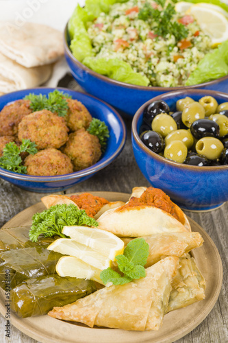 Mezze - Selection of Middle Eastern dishes.
