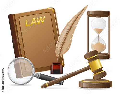 law icons vector illustration