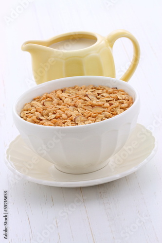 Delicious and healthy granola cereal © rafer76