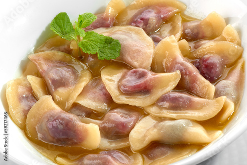 dumplings with cherry
