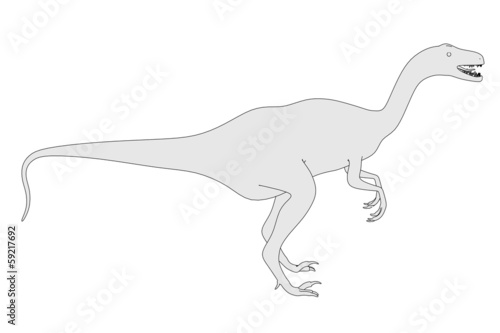 cartoon image of velociraptor dino