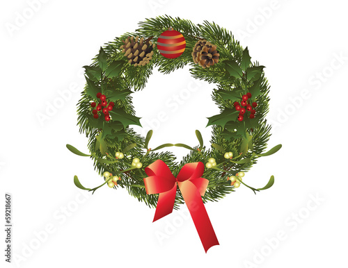 Christmas wreath photo