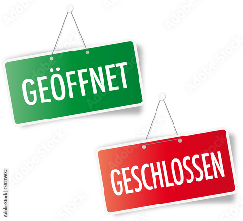 Geöffnet / Geschlossen