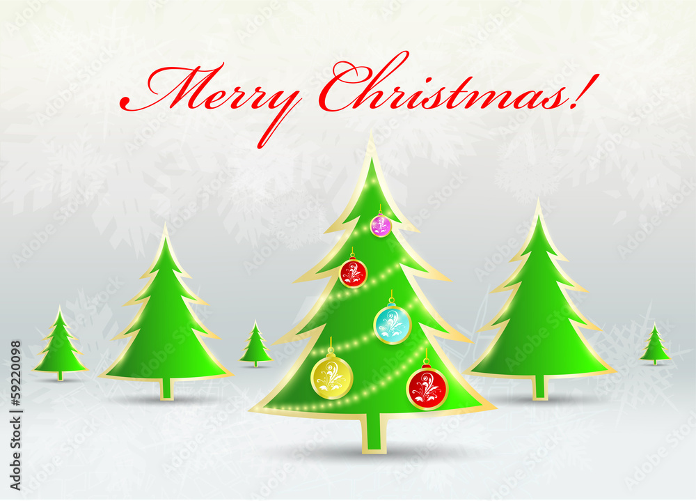 Fototapeta premium Christmas card