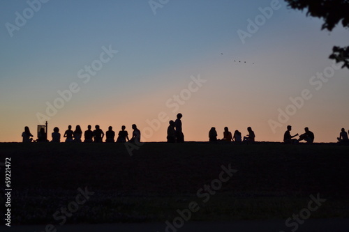 sunset and people © piomio