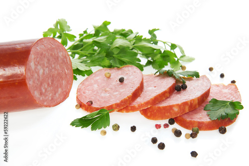 Sausage with spices