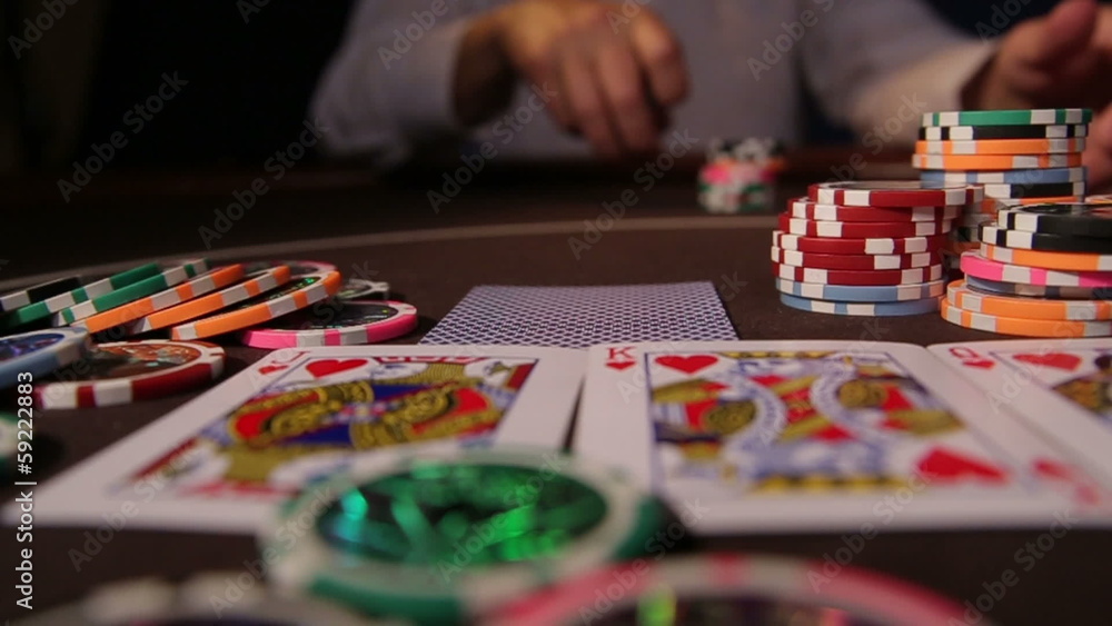 Casino. Playing with chips Casino. Playing with chips