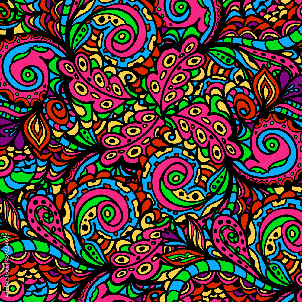 Seamless abstract hand-drawn waves pattern, wavy Seamless abstract hand-drawn waves pattern, wavy