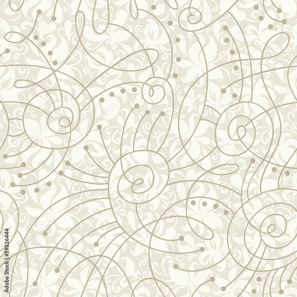 Seamless white floral pattern Seamless white floral pattern