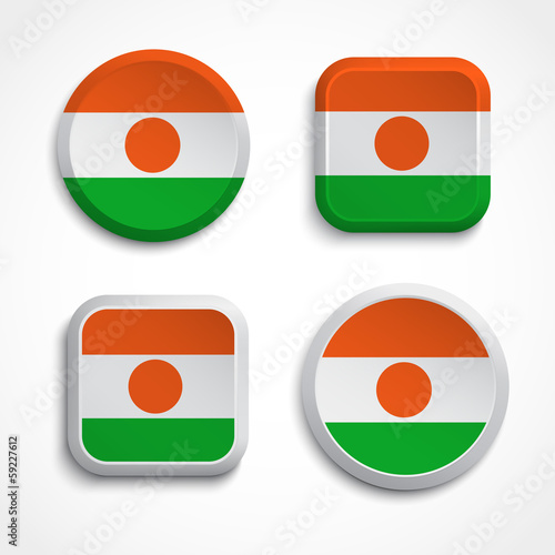 Niger flag icons