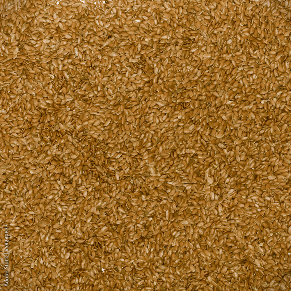Close up flaxseed linseed brown food background texture Close up flaxseed linseed brown food background texture