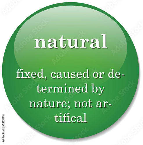 dictionary definition of the term natural