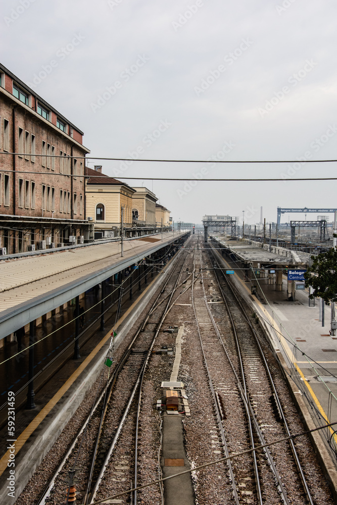 Bologna central station platforms, Italy